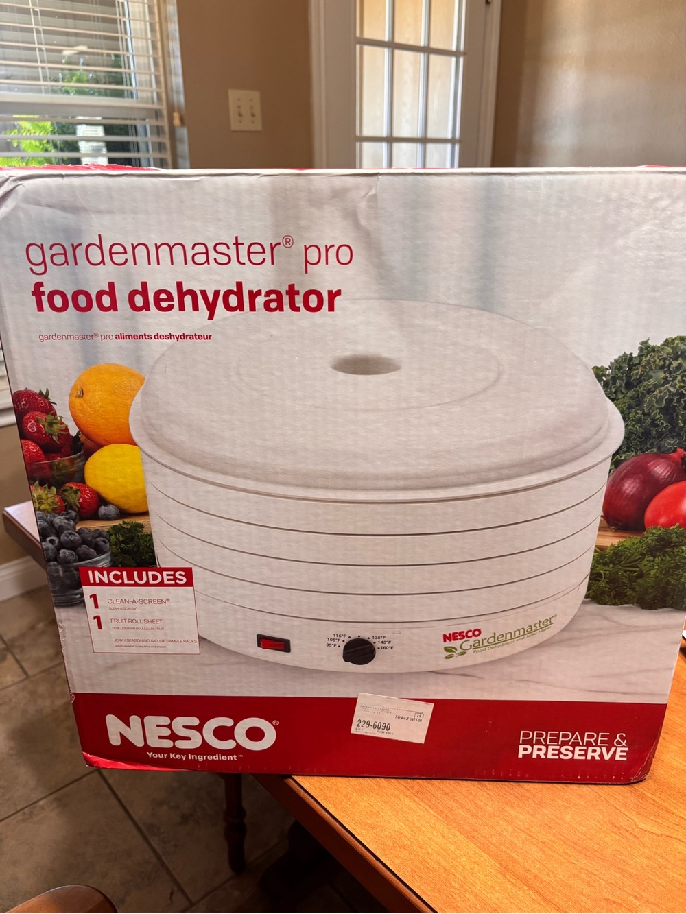 NESCO Gardenmaster Pro White Food Dehydrator